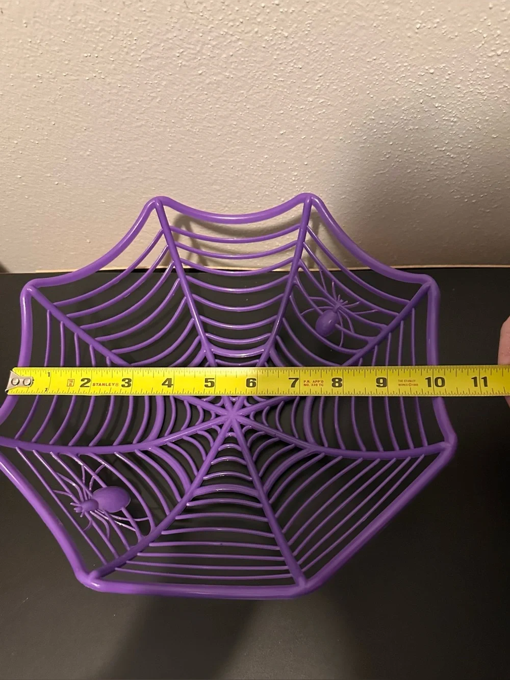 Purple Spiderweb Halloween Decorative Bowl